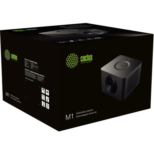 Проектор Cactus CS-M1.SG DLP 6000Lm LS 600Lm ANSI (1920x1080) 200000:1 ресурс лампы:20000часов 1xUSB typeA 1xHDMI 1.9кг