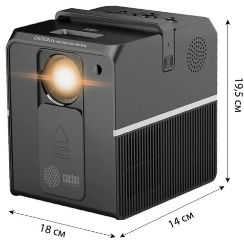 Проектор Cactus CS-PRC.04B.Full HD-A LCD 3500Lm LS 240Lm ANSI (1920x1080) 1000:1 ресурс лампы:50000часов 1xUSB typeA 1xHDMI 1.35кг