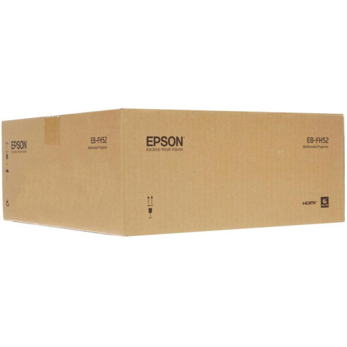 Проектор Epson EB-FH52 LCD 4000Lm LS (1920x1080) 16000:1 ресурс лампы:5500часов 1xUSB typeA 1xUSB typeB 2xHDMI 3.1кг