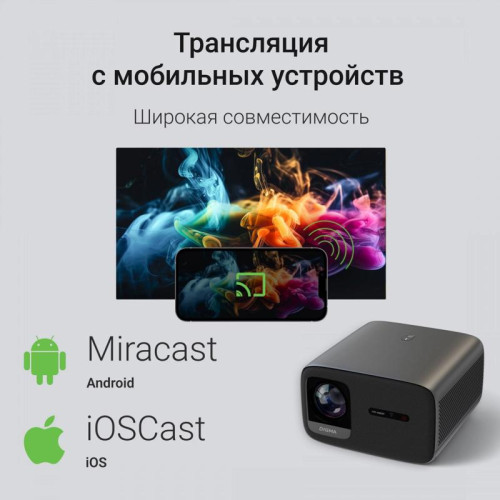 Проектор Digma DP-FHD800A LCD 12000Lm LS 800Lm ANSI (1920x1080) 3000:1 ресурс лампы:50000часов 2xUSB typeA 2xHDMI 4.1кг