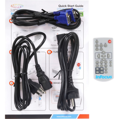 Проектор Infocus IN1034 LCD 5000Lm LS (1024x768) 50000:1 ресурс лампы:10000часов 1xUSB typeA 1xUSB typeB 2xHDMI 3.3кг