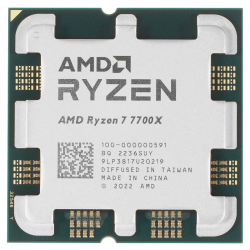 Процессор/ CPU AM5 AMD Ryzen 7 7700X (Raphael, 8C/16T, 4.5/5.4GHz, 32MB, 105W) OEM