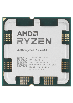 Процессор/ CPU AM5 AMD Ryzen 7 7700X (Raphael, 8C/16T, 4.5/5.4GHz, 32MB, 105W) OEM