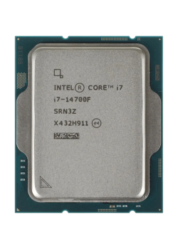 Центральный Процессор Intel Core i7-14700F OEM (Raptor Lake, Intel 7, C20(12EC/8PC)/T28, Base 1,50GHz(EC), Performance Base 2,10GHz(PC), Turbo 4,20GHz(EC), Turbo 5,30GHz(PC), Max Turbo 5,40GHz, Without Graphics, L2 28Mb, Cache 33Mb, Base TDP 65W, Turbo TD
