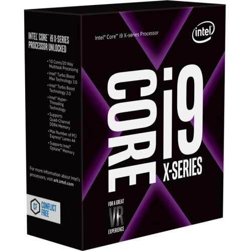Боксовый процессор/ CPU LGA2066 Intel Core i9-7900X (Skylake, 10C/20T, 3.3/4.3GHz, 13.75MB, 140W) BOX