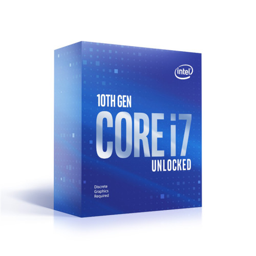 Боксовый процессор/ CPU LGA1200 Intel Core i7-10700KF (Comet Lake, 8C/16T, 3.8/5.1GHz, 16MB, 125/229W) BOX