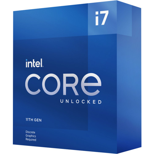 Боксовый процессор/ CPU LGA1200 Intel Core i7-11700KF (Rocket Lake, 8C/16T, 3.6/5GHz, 16MB, 125/251W) BOX