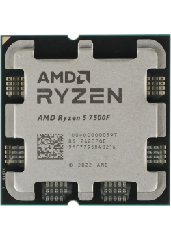 Процессор/ CPU AM5 AMD Ryzen 5 7500F (6C/12T, 3.7/5 GHz, 32MB, 65W) OEM