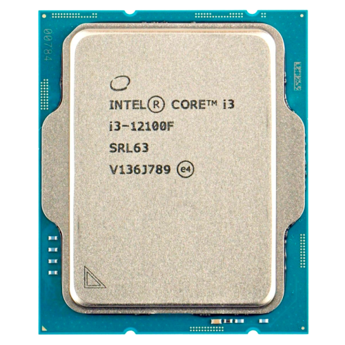 Процессор/ CPU LGA1700 Intel Core i3-12100F (Alder Lake, 4C/8T, 3.3/4.3GHz, 12MB, 58/89W) OEM