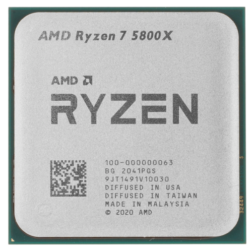 Центральный Процессор AMD RYZEN 7 5800X BOX (Vermeer, 7nm, C8/T16, Base 3,80GHz, Turbo 4,70GHz, Without Graphics, L3 32Mb, TDP 105W, w/o cooler, SAM4) (312714)