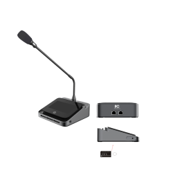 Цифровой микрофонный пульт делегата, сенсорный  экран 4,3