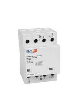Контактор/ Контактор 230В AC 4НО 63А OptiDin MK-100-6340-230AC