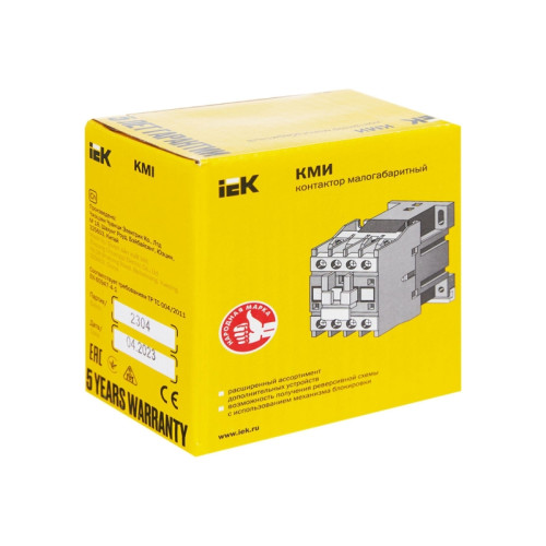 Контактор КМИ-10910 9А 230В/АС3 1NO IEK