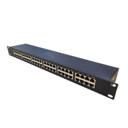 Устройство грозозащиты Gigabit Ethernet PoE на 24 канала. Тип разъемов: RJ45(8P8C). Поддержка PoE IEEE 802.3af/at/bt до 90W. Скорость передачи данных: 10/100/1000 Мбит/c. Защищаемые пины: 1,2,3,6 4,5,7,8. Двухступенчатая защита: Gas Tube + TVS. Максимальн