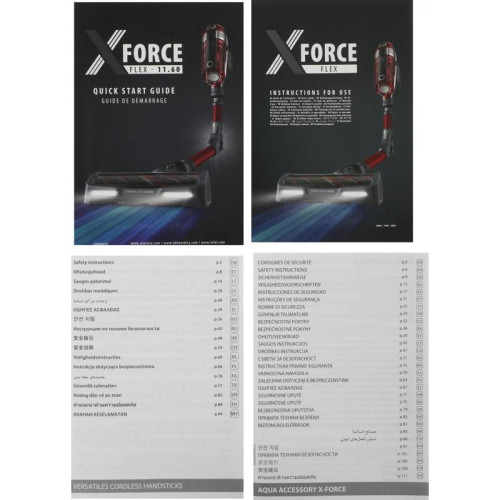 Пылесос/ Пылесос Tefal X-Force Flex 11.60 Aqua TY9890WO синий/серый