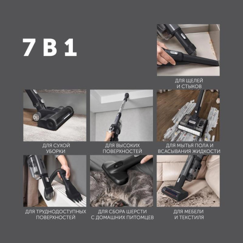 Пылесос моющий/ Пылесос моющий Polaris PVCW 8090 500Вт серый