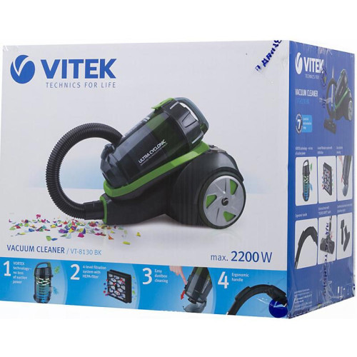 Пылесос/ Пылесос Vitek VT-8130 BK 2200Вт зеленый/темно-синий
