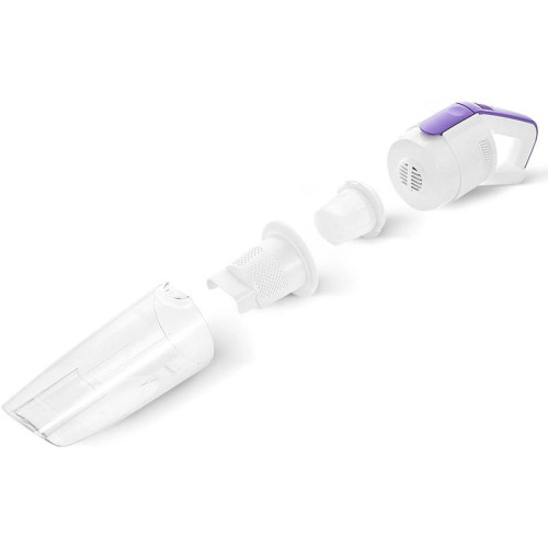 Пылесос ручной/ Пылесос ручной Kitfort КТ-5198 75Вт белый/фиолетовый