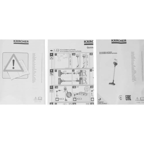 Пылесос ручной/ Пылесос ручной Karcher VC 6 Cordless ourFamily 250Вт белый/серый