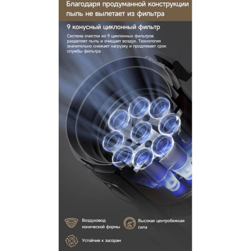 Пылесос ручной/ Пылесос ручной Deerma DEM-T30W Station 240Вт серый/черный