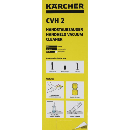 Пылесос ручной/ Пылесос ручной Karcher CVH 2 70Вт белый/черный