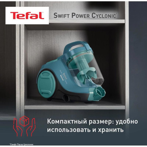 Пылесос/ Пылесос Tefal Swift Power Cyclonic TW2922EA 2100Вт бирюзовый/черный