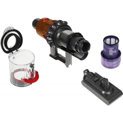 Пылесос/ Пылесос Dyson SV46 V12 Detect Slim Absolute 545Вт серебристый/желтый