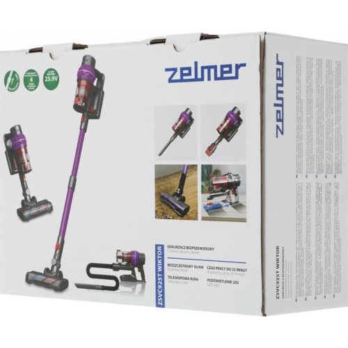 Пылесос ручной/ Пылесос ручной Zelmer ZSVC925T Wiktor 380Вт фиолетовый/черный