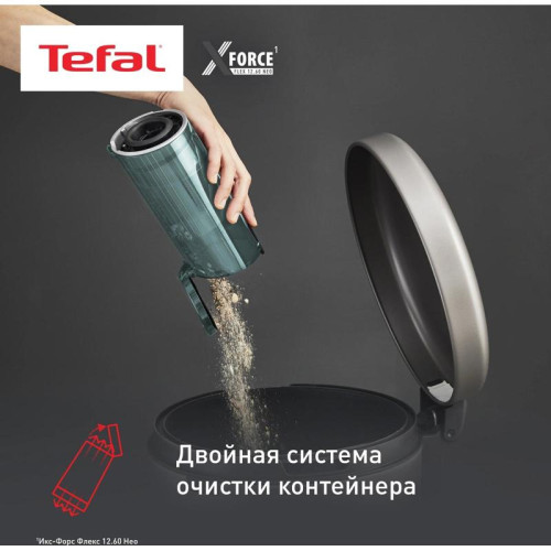 Пылесос/ Пылесос Tefal X-Force Flex TY9L42WO 380Вт серый/зеленый