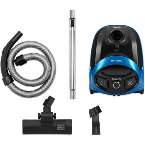 Пылесос/ Пылесос Hyundai HYV-B1550 1800Вт синий/черный (в компл.:1мешок)