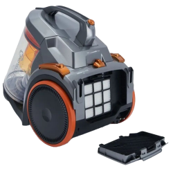 Пылесос Midea/ Пылесос Midea, мощность 2200 Вт, объем контейнера 3 л, фильтр НЕРА, щетка ковер/пол, малая турбощетка, насадка 2в1, насадка для мягкой мебели, регулировка мощности на корпусе, длина шнура 5 м, цвет оранжевый/серебристый