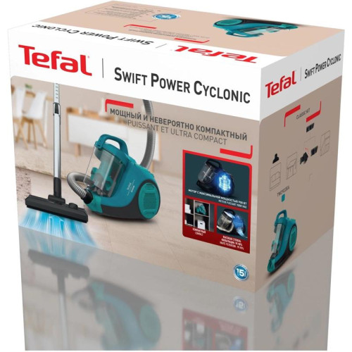 Пылесос/ Пылесос Tefal Swift Power Cyclonic TW2922EA 2100Вт бирюзовый/черный