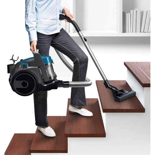 Пылесос Bosch/ Пылесос Bosch BGS05A220 Пылесос Bosch, с контейнером, сухая уборка, мощность 700 Вт, регулировка мощности, объем контейнера для пыли 1.5 л, 2 насадки, НЕРА фильтр, цвет синий/черный