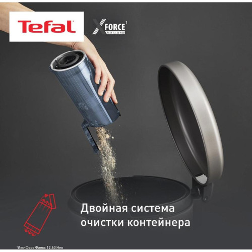 Пылесос/ Пылесос Tefal X-Force Flex TY9LC1WO 380Вт серый/синий