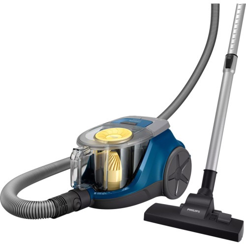 Пылесос Philips/ Пылесос Philips XB2125/09 Пылесос Philips, безмешковый, мощность 850 Вт, 2 насадки, объем пылесборника 1.3 л, цвет синий