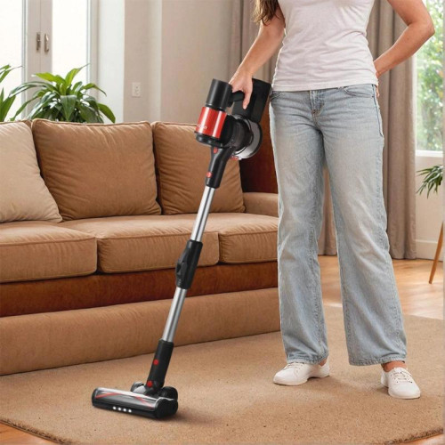 Пылесос/ Пылесос Kitfort КТ-5389 450Вт черный/красный