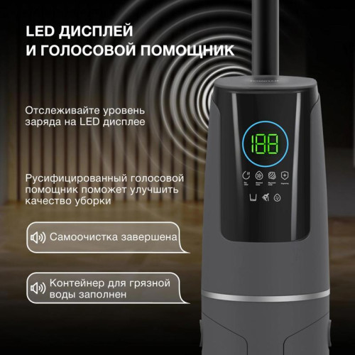 Пылесос моющий/ Пылесос моющий Hyundai HYV-S01AQUA 200Вт серый/черный