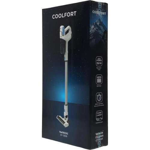 Пылесос/ Пылесос Coolfort CF-3006 130Вт белый/голубой