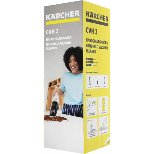 Пылесос ручной/ Пылесос ручной Karcher CVH 2 70Вт белый/черный