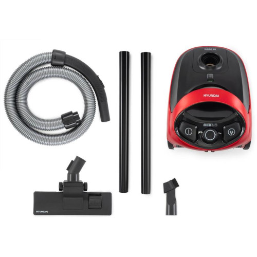 Пылесос/ Пылесос Hyundai HYV-B1570 1800Вт красный/черный (в компл.:1мешок)