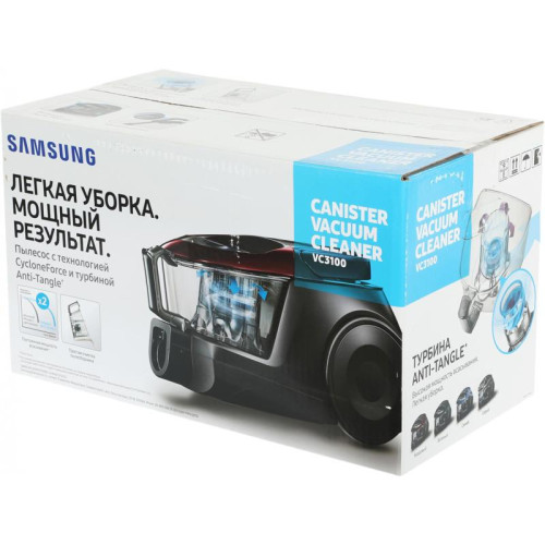 Пылесос/ Пылесос Samsung VC18M31A0HU/EV 1800Вт голубой/черный Пылесос/ Пылесос Samsung VC18M31A0HU/EV 1800Вт голубой/черный