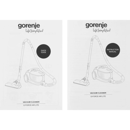 Пылесос/ Пылесос Gorenje VC2101GALWCY 2100Вт белый/черный