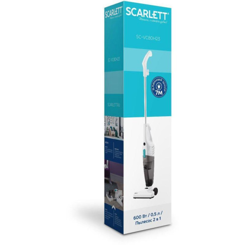 Пылесос ручной/ Пылесос ручной Scarlett SC-VC80H23 600Вт белый/черный