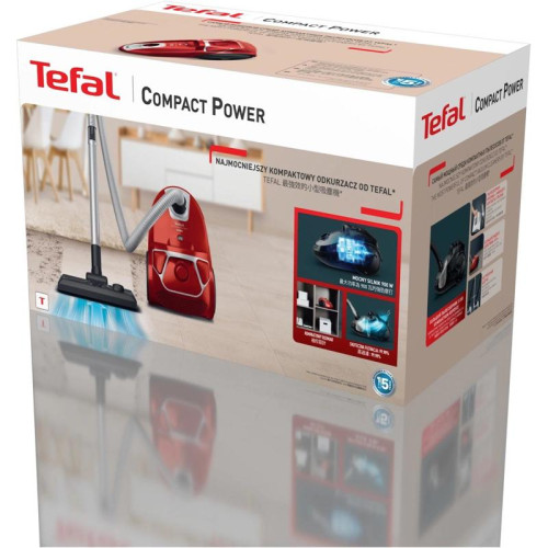 Пылесос TEFAL/ Пылесос TEFAL TW3953EA 750Вт, мешковый, сухая уборка, красный