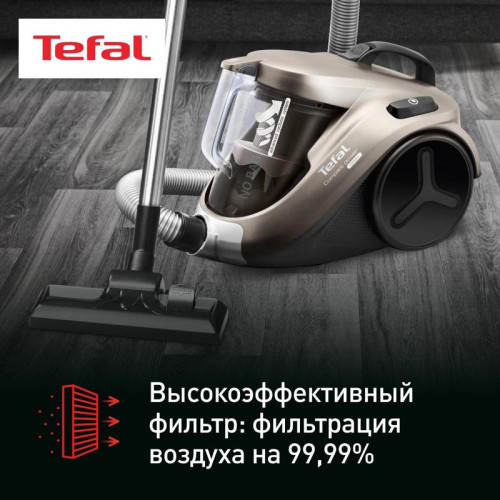 Пылесос/ Пылесос Tefal TW3786RA 2100Вт черный/серый