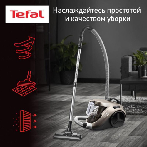 Пылесос/ Пылесос Tefal TW3786RA 2100Вт черный/серый