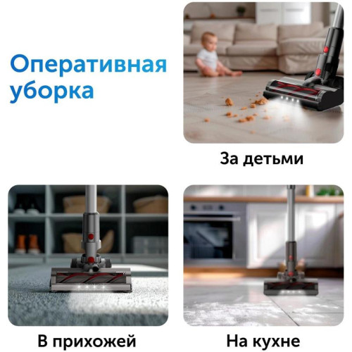 Пылесос ручной/ Пылесос ручной Red Solution V3060 250Вт черный/серый