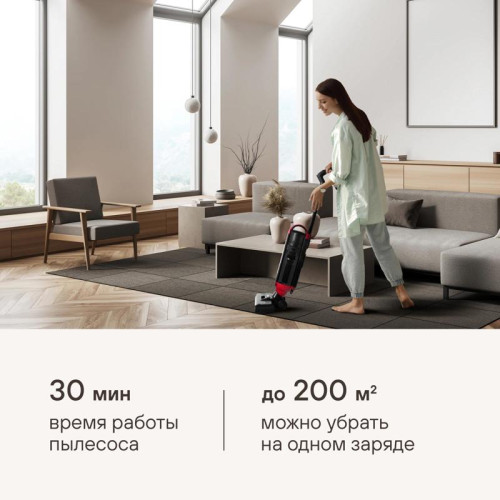 Пылесос моющий/ Пылесос моющий Rondell RDE-2080 200Вт черный/красный