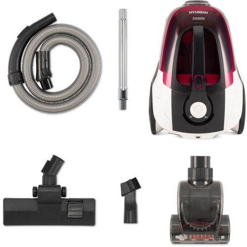 Пылесос/ Пылесос Hyundai HYV-C3370 2400Вт белый/красный
