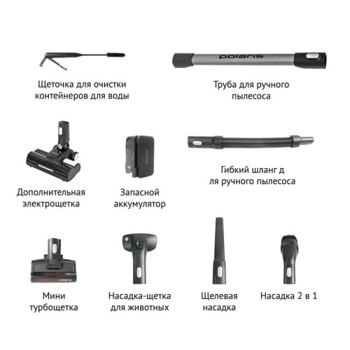 Пылесос моющий/ Пылесос моющий Polaris PVCW 8090 500Вт серый